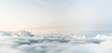 Picture of clouds taken above said clouds